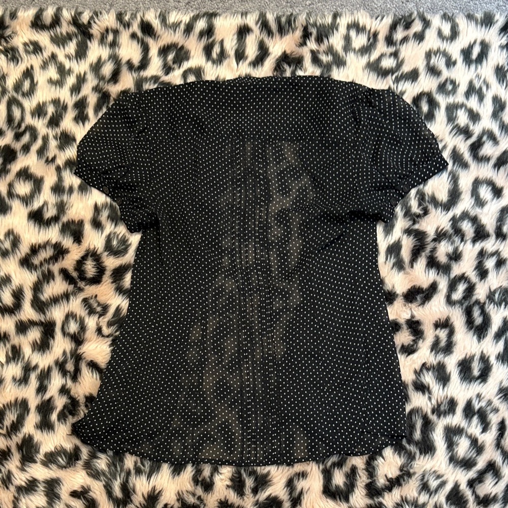 The Limited Black and White Polka Dot Blouse - Picture 4 of 4